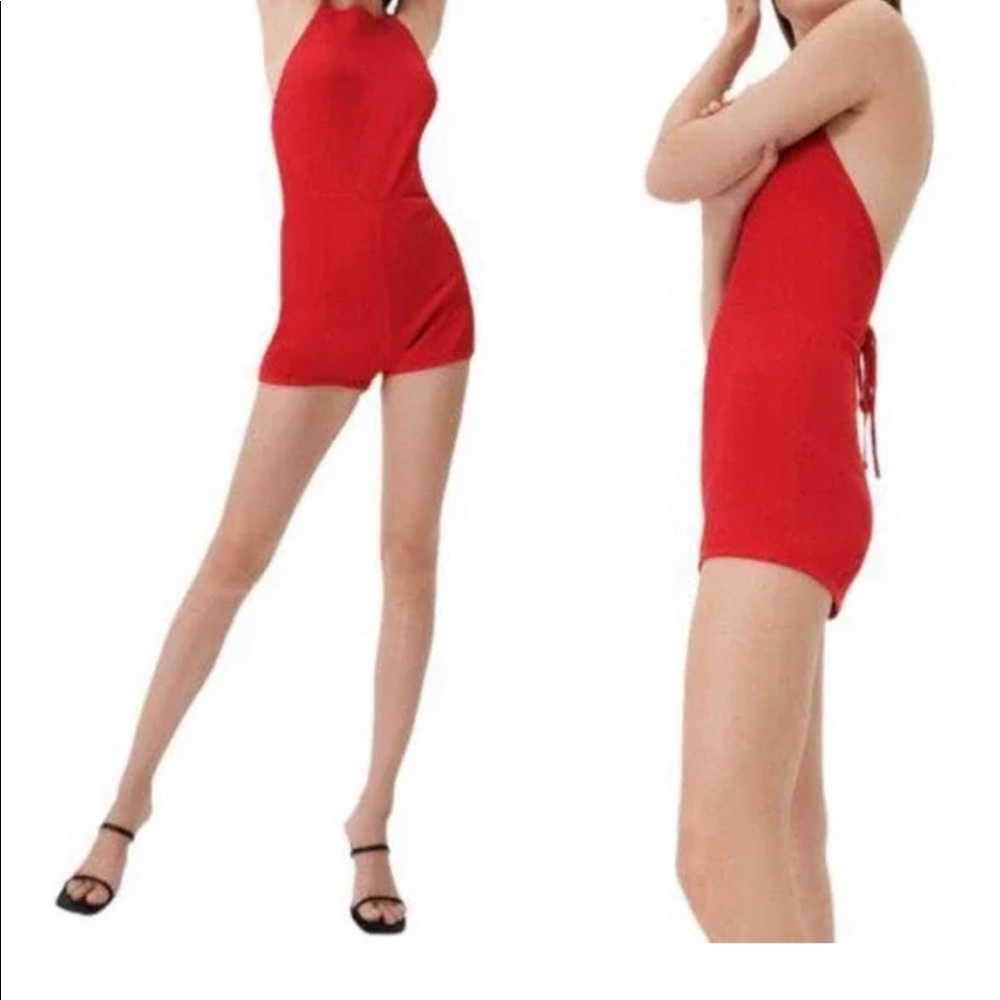 red romper